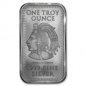 1 oz Silver Aztec Calendar Bar