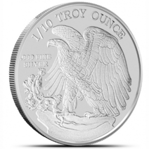 1/10 oz Silver Walking Liberty Round