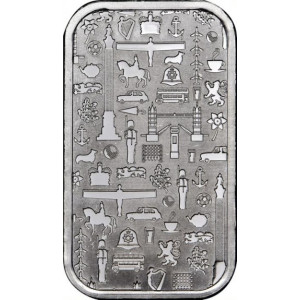 1 oz Silver British Icons JBR Bar