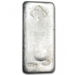 20 oz Silver Johnson Matthey Bar