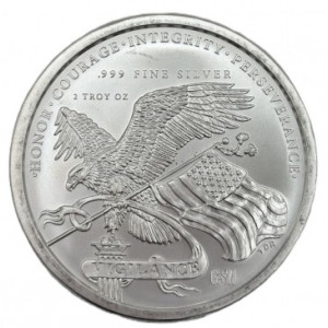 2 oz Silver Donald Trump 45th President Round