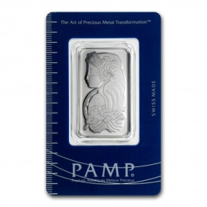 1 oz Platinum PAMP Fortuna Bar