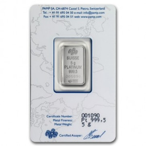 5 gram Platinum Fortuna Bar