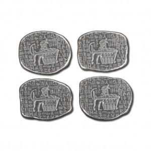 1 oz Silver Old World Egyptian God Anubis Jackal Relic Bar