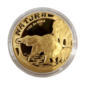 Gold Natura Series - Elephant 4 Coin Set 1996