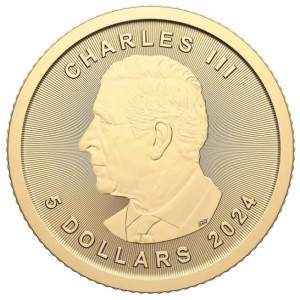 1 oz Gold Canadian Maple Leaf Coin 2024