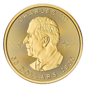 1 oz Gold Canadian Maple Leaf Coin 2025
