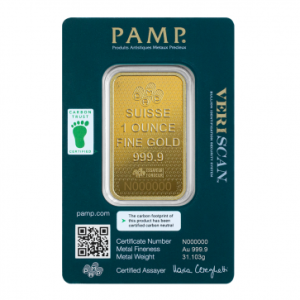 1 oz Gold Pamp Suisse Fortuna 45th Anniversary Bar