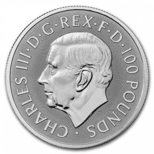 1 oz Platinum Tudor Beast Dragon Coin 2024