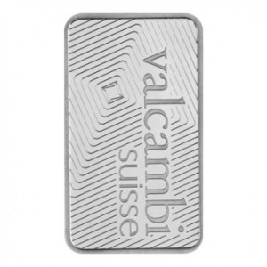 1 oz Platinum Valcambi Bar